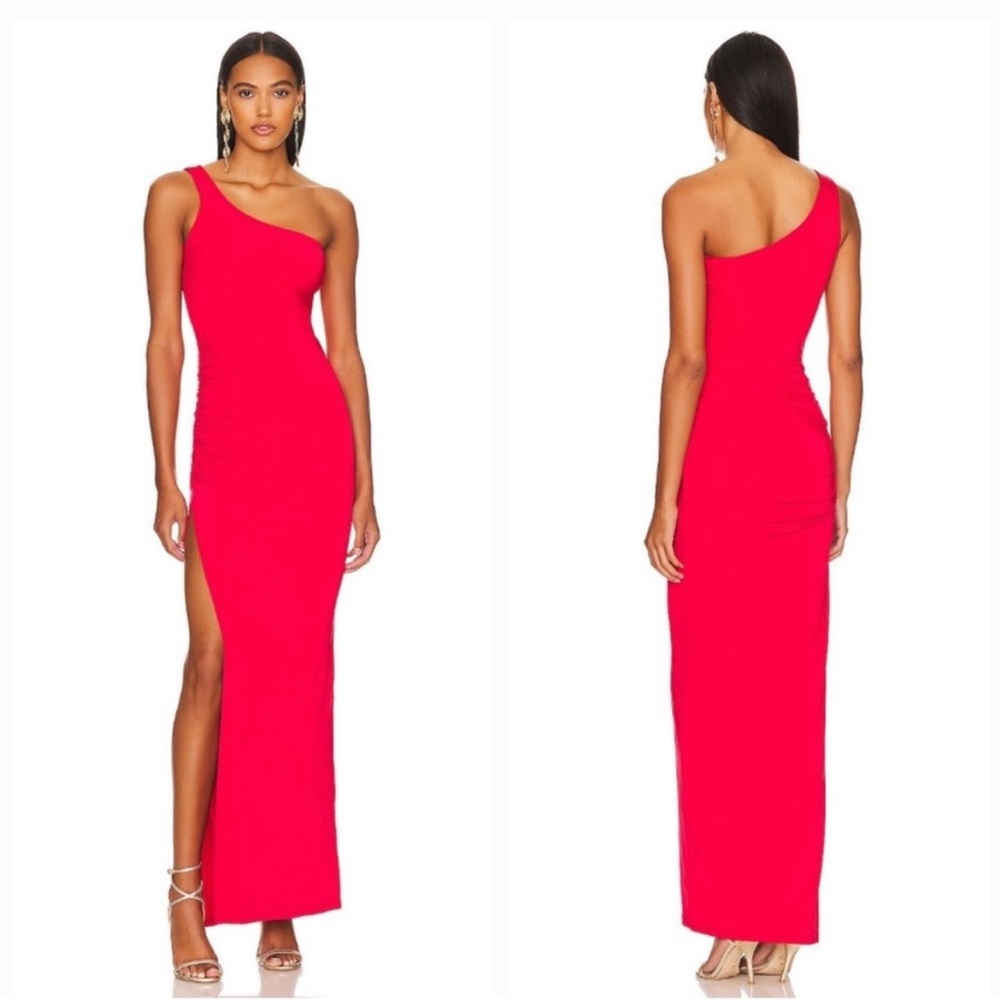 NWT Remi x Revolve Gigi Maxi One Shoulder Dress in Cherry Red Size 2X